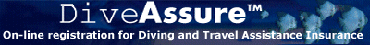 DiveAssure insurance and travel assistance